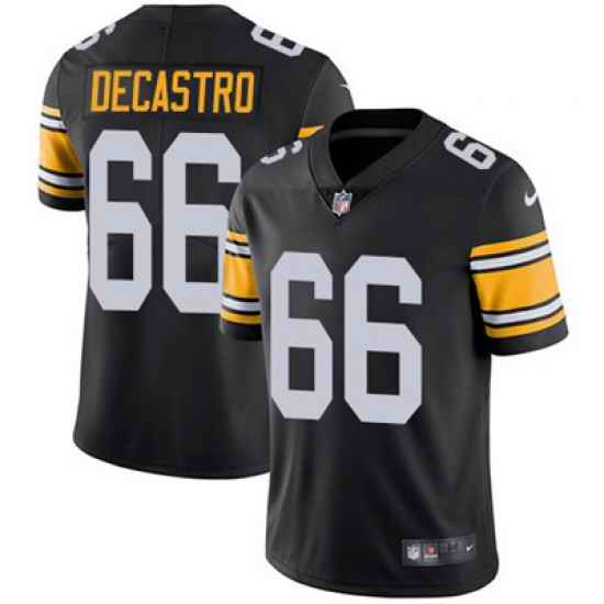 Nike Steelers #66 David DeCastro Black Alternate Mens Stitched NFL Vapor Untouchable Limited Jersey